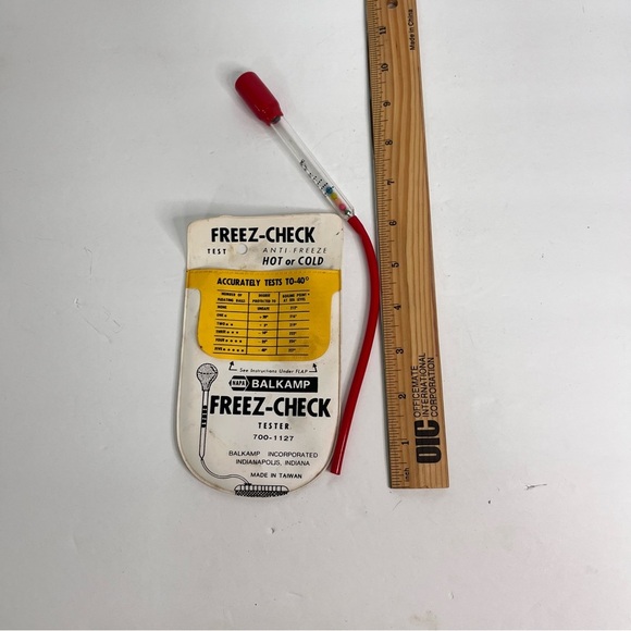 vintage balkamp napa freez test tool pocket keeper anti freeze hot cold - Picture 4 of 5